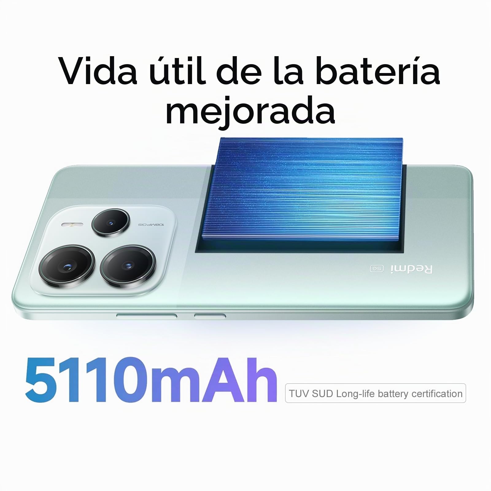 XIAOMI Redmi Note 14 5G 8 + 256 GB, smartphone de 6,67 pulgadas, AMOLED, MediaTek Dimensity 7025-Ultra, verde (Versión EU)