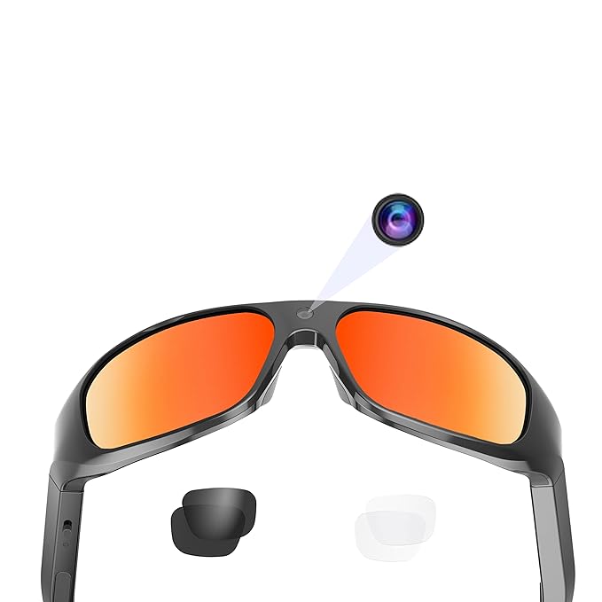 Buy OHO 4K Ultra HD Waterproof Video Sunglasses, Sports Action Camera