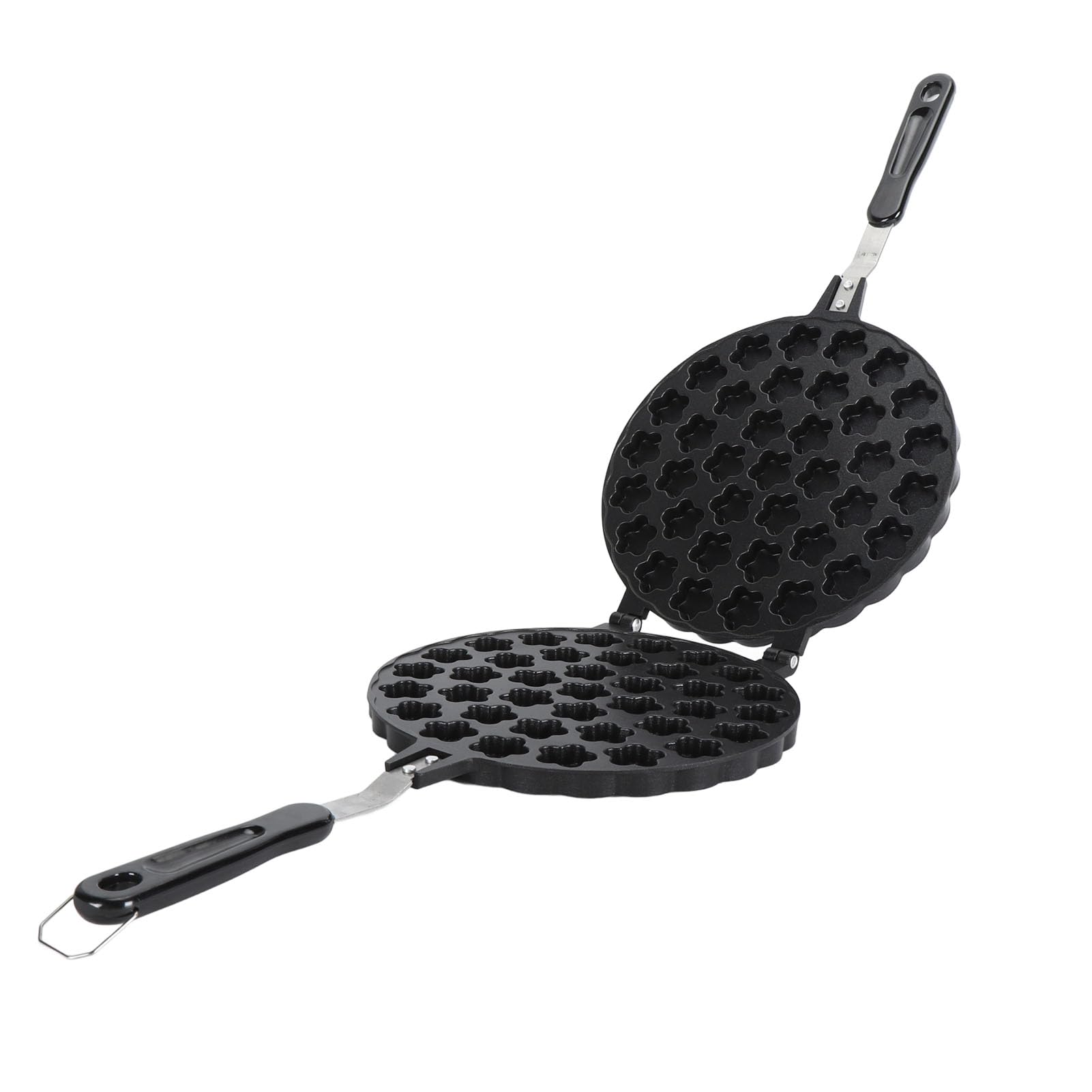 Nikou Molde para hornear gofres, aleación de aluminio, resistente al calor, herramienta de cocción para cocina doméstica, molde para hacer gofres, 27 x 27 cm