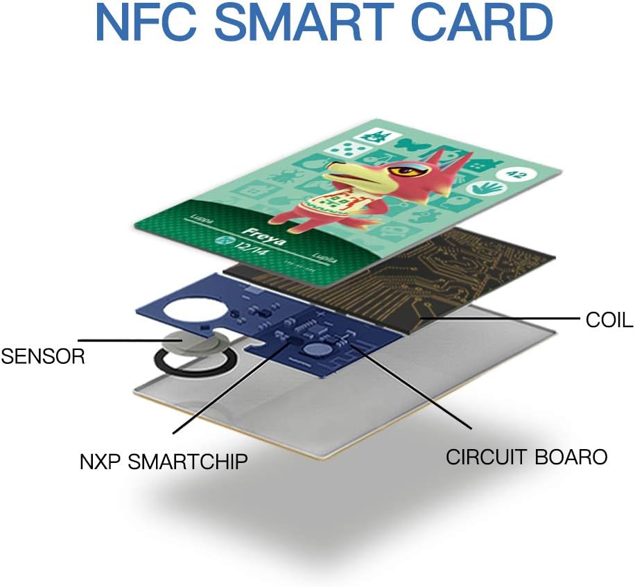 100pcs NFC Mini Animal Cards with Storage Box