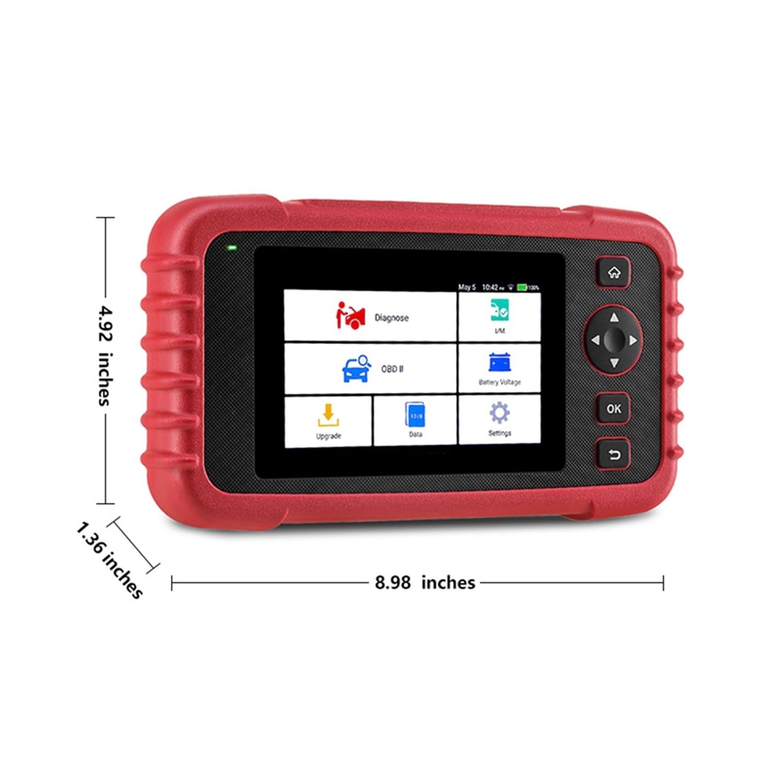 VChics Outil de Diagnostic Automobile, Outils OBD2 Airbag Moteur Scanner de Diagnostic Automobile Lecteur de Code OBDII DIY Complet pour Voitures, Utilitaires légers et SUV