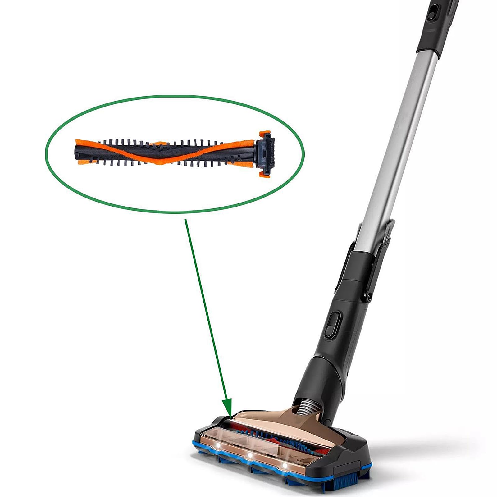 Szczotka, szczotki do odkurzacza kompatybilne z Philips Speedpro max 360° FC6 XC7/XC8 akumulatorowy odkurzacz ręczny, części zamienne do Philips CP0667
