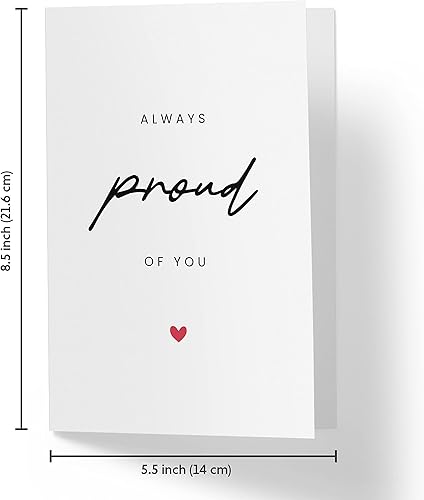 Miniatura 4 de Karto Dulce tarjeta de graduación para hombres y mujeres, tarjeta de felicitación grande de 5.5 x 8.5 pulgadas para hijo, hija, hermano, hermana,