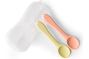 Parents Choice Bottle Brush - 2 Pack Silicone Spoons (Buttercup & Harbor)