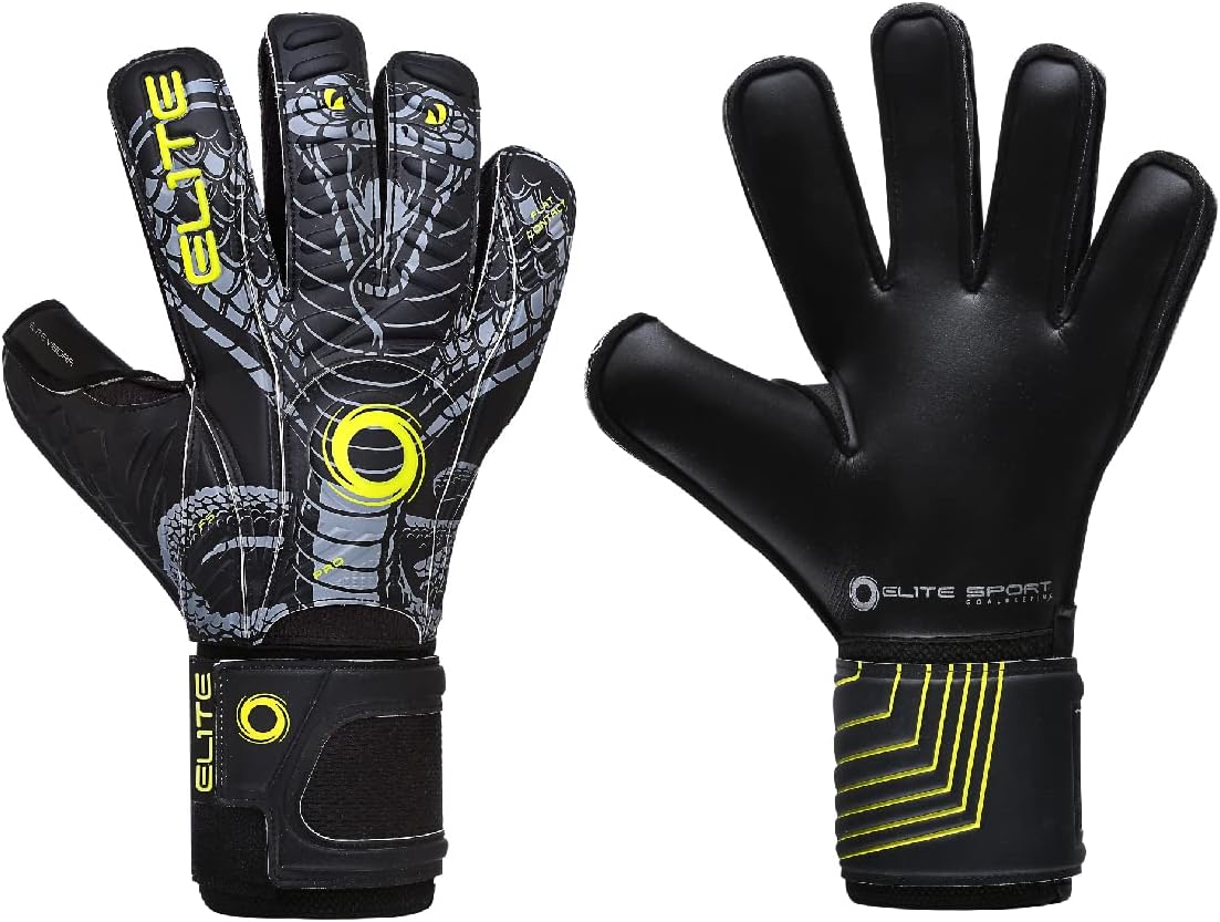 Elite SportsUnisex's Vibora Goalkeeper Gloves, Mixed, Size 10