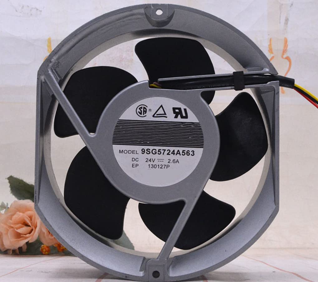 24V 2.6A 57.6W 5200RPM 378CFM 172X150X51MM 4-Wire Cooling Fan