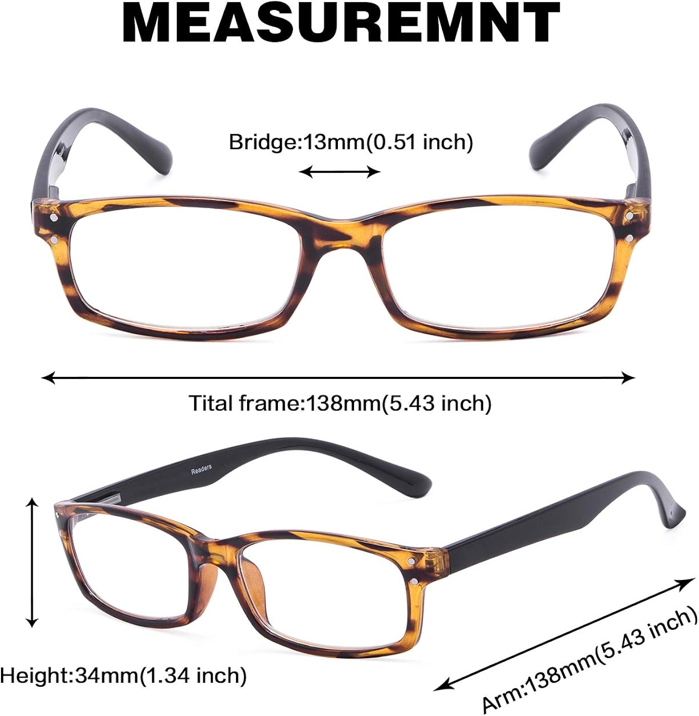 Onе-Dау Sаlе: Uр tо 40% оƒƒ GUD Reading Glasses 3 Pairs Rectangular Frames Readers with Spring Hinges Eyeglasses Men Women