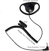 Vista 2 de TWAYRDIO Auricular de radio de 0.098 in compatible con micrófono de solapa Harris Radio XL200, HYT Hytera SM26M1 SM26N2 SM26N4 Micrófono de altavoz