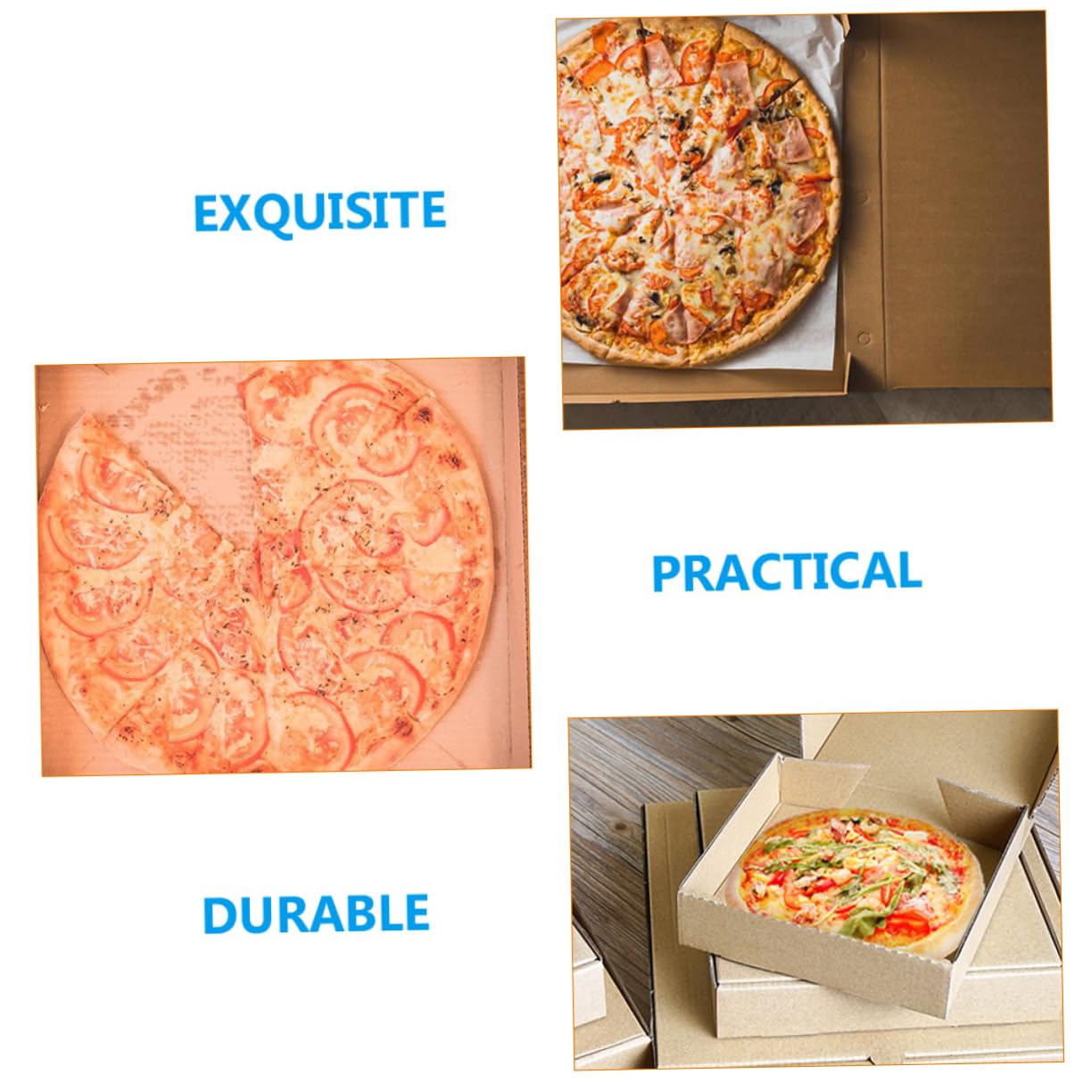 IMIKEYA 15 Scatole Per Cottura Forniture Per Cottura Piccole Scatole Per Pizza Scatole Per Cibo Marrone Kraft Contenitori Per Pizza Scatole Per Pizza In Cartone