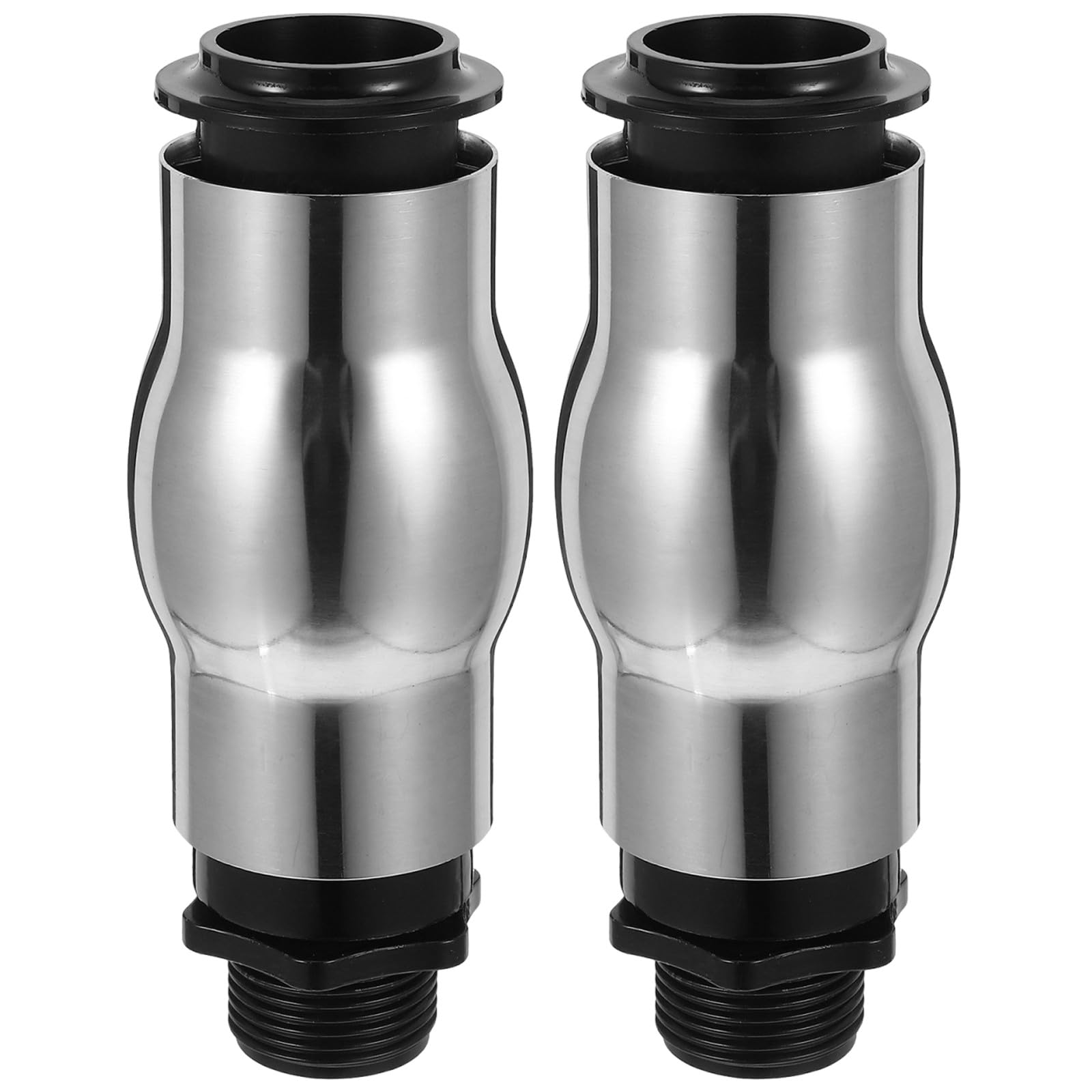 Toddmomy Boquilla para fuente de 2 piezas: Boquilla de chorro de espuma de 1" con rosca macho DN25 - de bomba de agua de acero inoxidable para estanque de jardín, rocalla, fuente de agua y