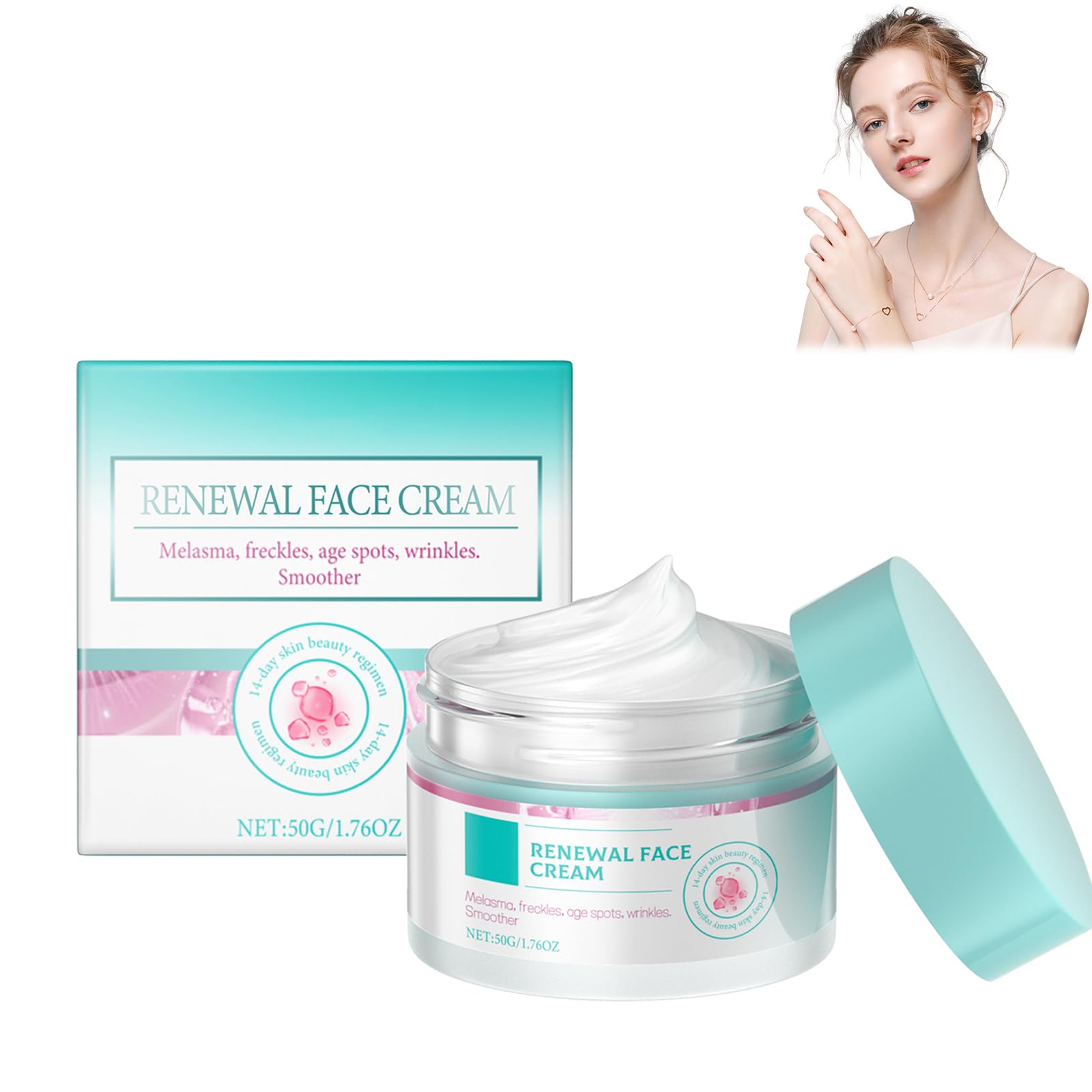 Anti-Age Tagespflege Creme Mit Kollagen & Hyaluron – 50 G, Gegen Falten, Feuchtigkeitsspendend