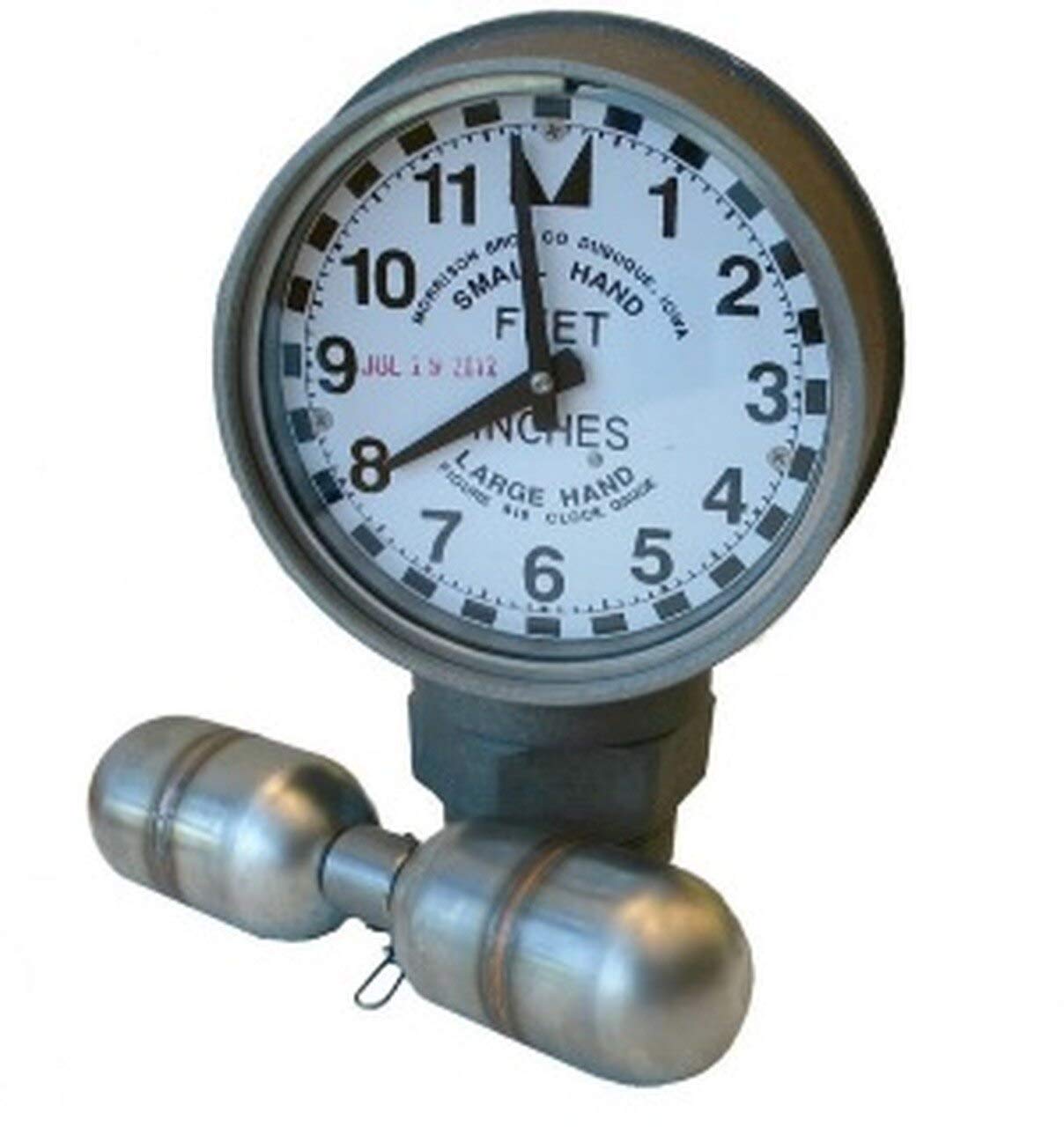 Morrison Bros. 2 in. Male NPT 818 Clock Gauge w/Standard Float - Feet & Inches