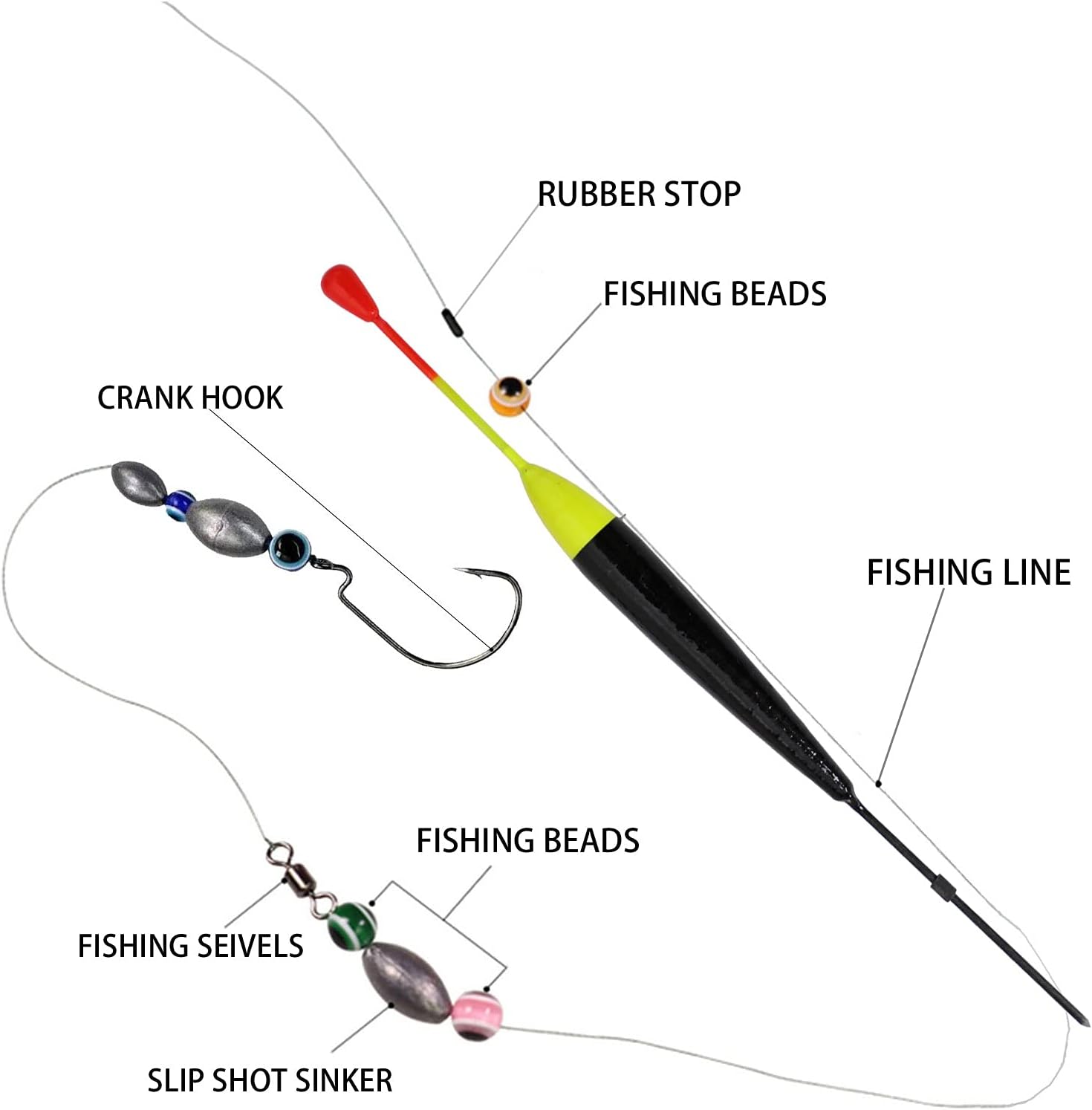 10pcs Collection Fishing Bobbers Cork Floats Kit Antenna Balsa Wood 2g/3g Buoy Fishing Tackle corchos de Pesca