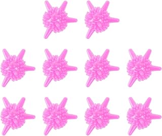 10Pcs/Set Magic Laundry Ball Reusable Household Washing Machine Clothes Softener Remove Dirt Clean Starfish Shape PVC Solid New for Home (Color : 10Pcs Pink)