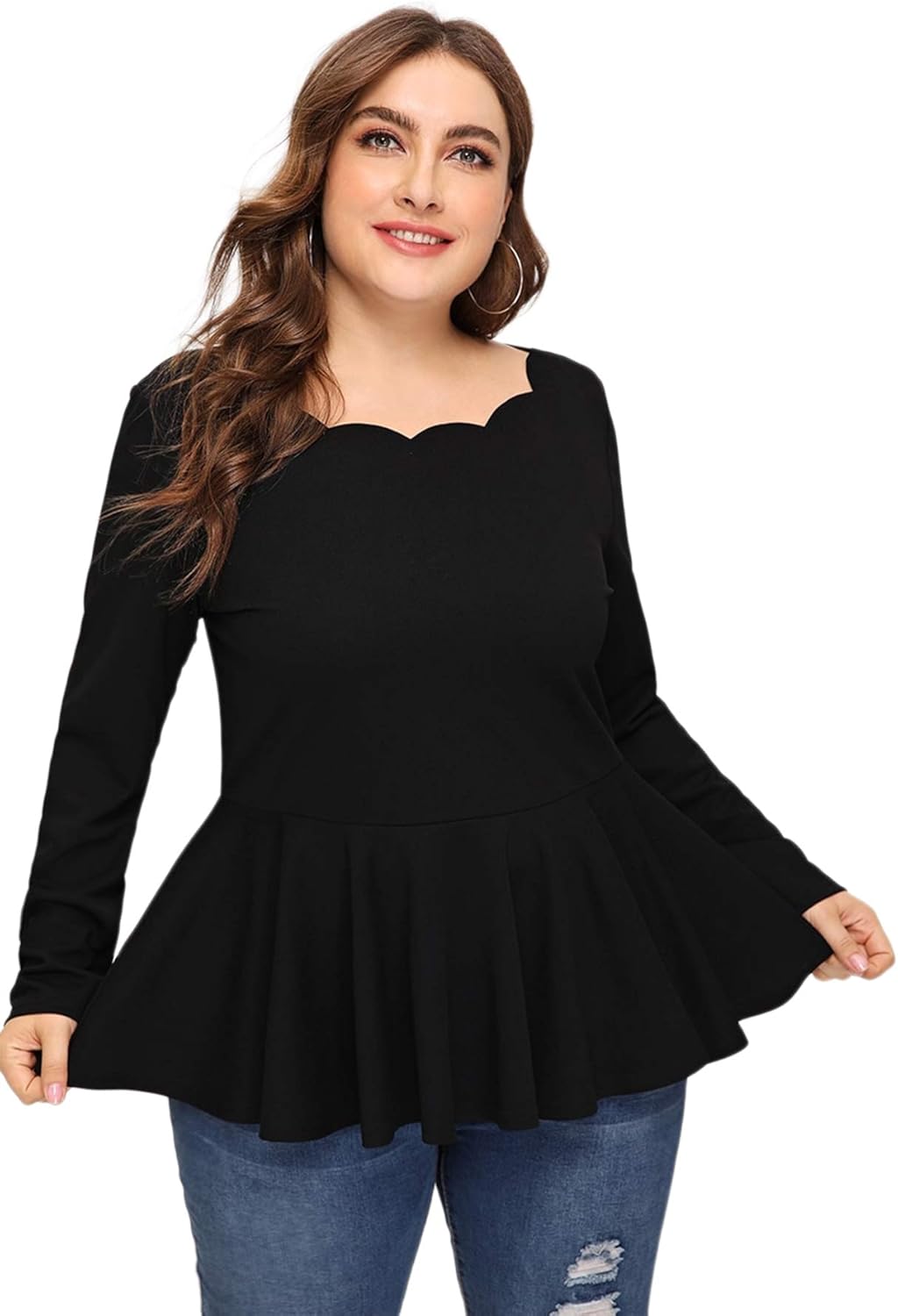 Peplum top long back Clearance