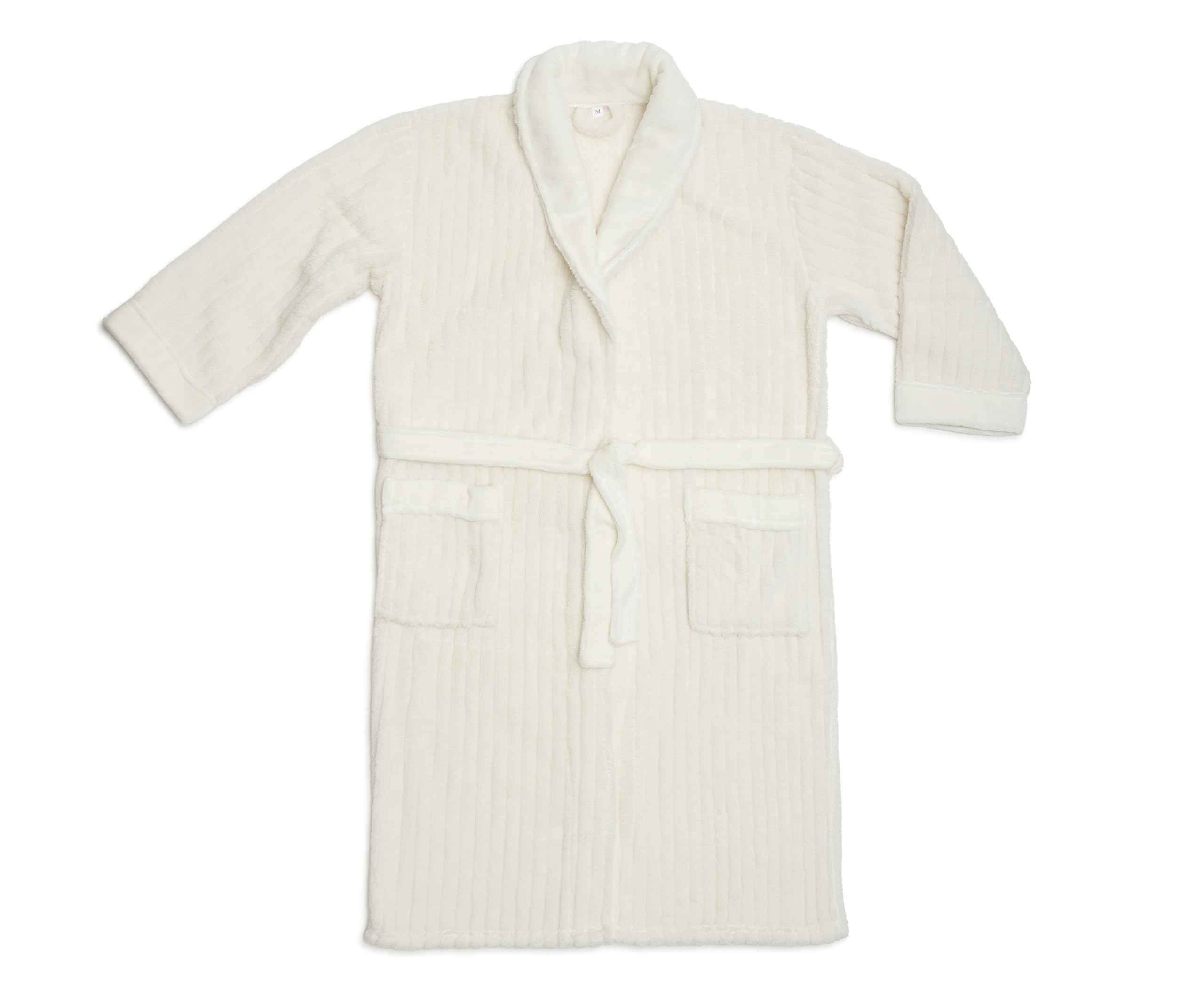 Peignoir Blanc Gözze en Polyester Taille M pour Homme et Femme