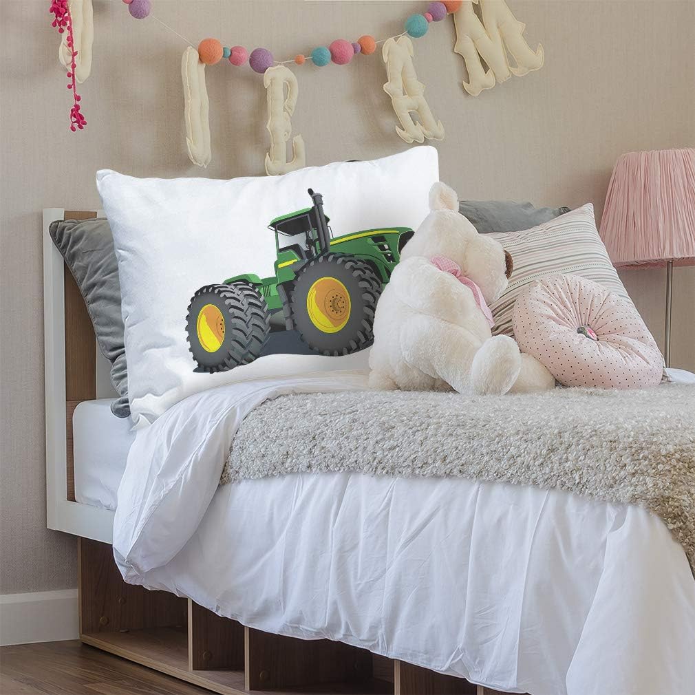 Style In Print Custom Pillow Case Tractor Agricultural with Large Wheels Cars & Transportation Polyester Home Decor Bed Pillow Covers Personalized Text Here 30x20 Inches