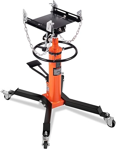 Miniatura 9 de VEVOR Gato de transmisión, gato de transmisión telescópico hidráulico de 1322 libras, soporte de piso de elevación alta de 32 a 67 pulgadas con