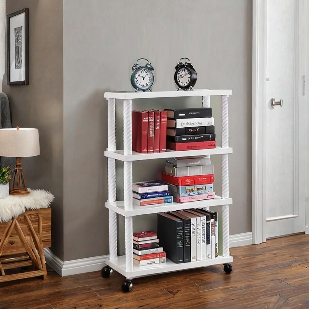 YouCopia Book Self – 4 Layer Portable Book Shelf, Kids Books Racks for Home Plastic, Bookshelf for Home, Book Shelves, Book Stand, Book Organizer, Book Rack for Study Room/Library/Bedroom (4-Cases)-picture-22