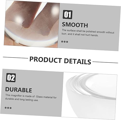 Miniatura 7 de Operitacx Lupa pisapapapeles lupa pisapapeles lupa cúpula lupa lupa semisferio lupa cúpula lupa pisapapeles