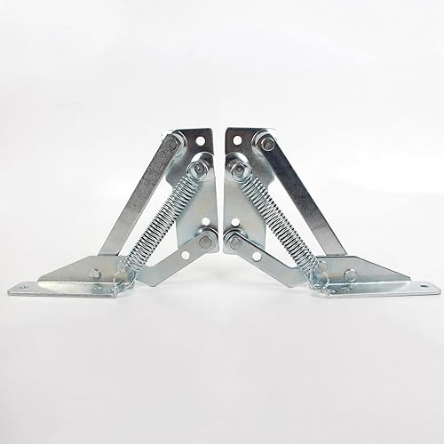 Miniatura 3 de -Bisagras de resorte (1 par) Soporte de elevación plegable de 90 grados, bisagra de sofá cama, bisagra de puerta de gabinete, bisagra de soporte de