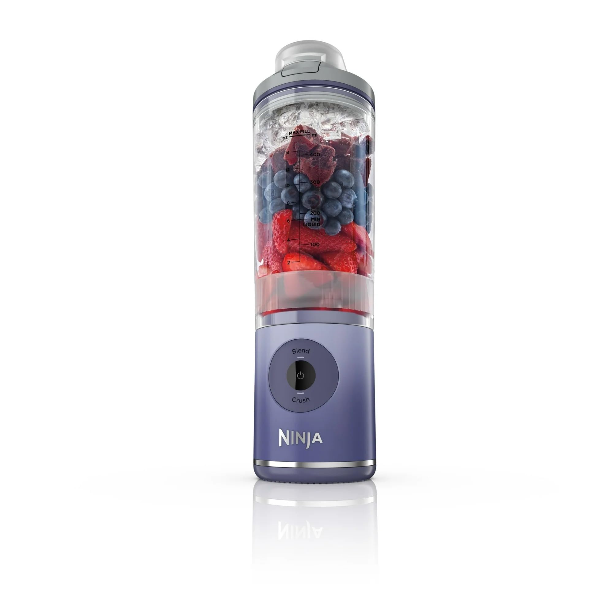 Ninja BC200LD Blast Max Personal Cordless Blender for Smoothies, Frozen Drinks, Ice Crush, 20 oz. Twist & Go Vessel, Lavender - Certified Refurbished
