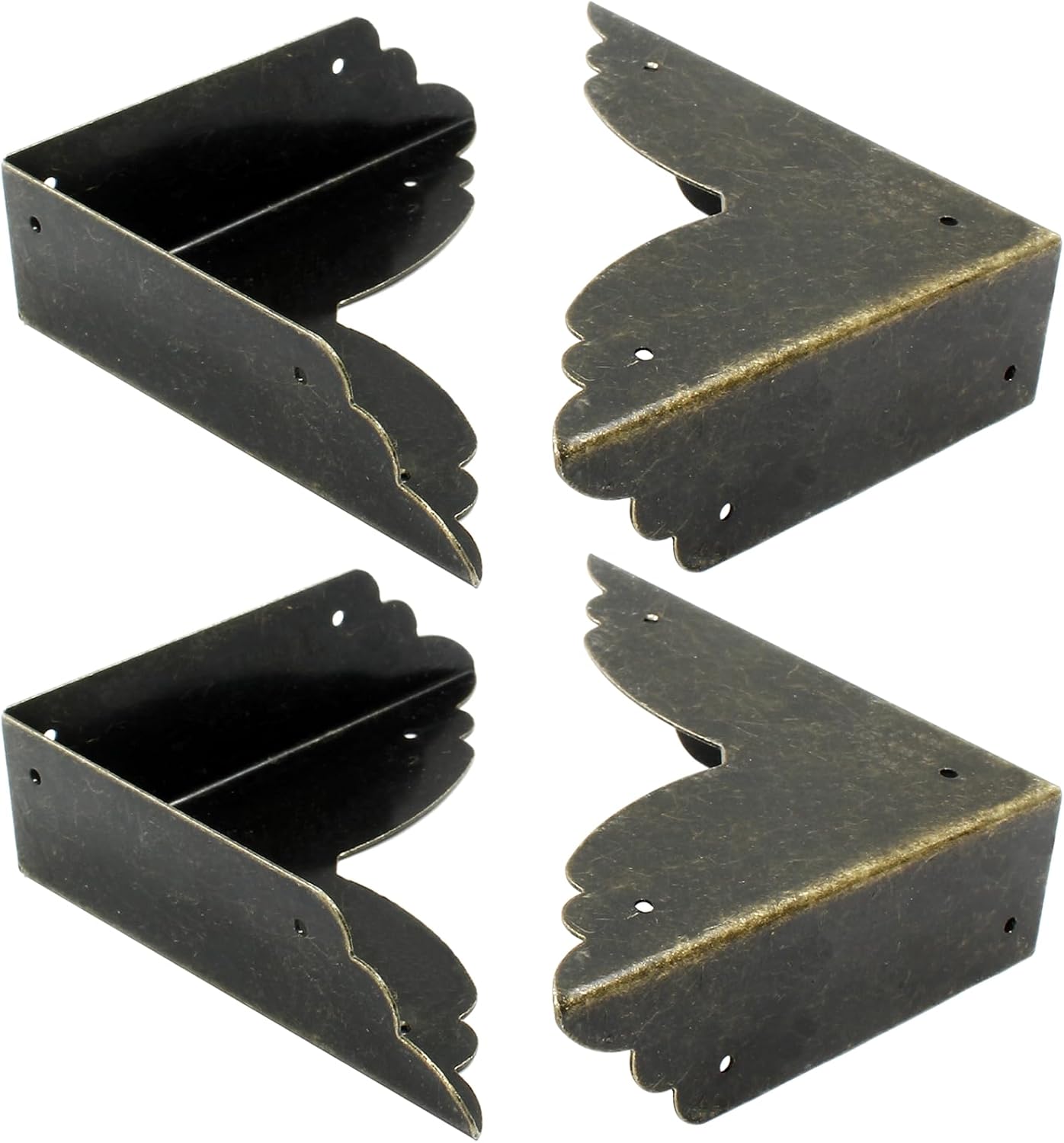Bivethoi Bronze Box Corner Protectors, 8 Packs, 2.76" x 0.79" image 3