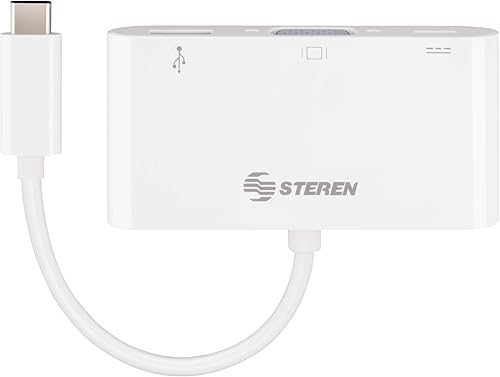 Miniatura 4 de STEREN Adaptador multipuerto USB-C con USB-C a VGA/USB 3.0/USB-C