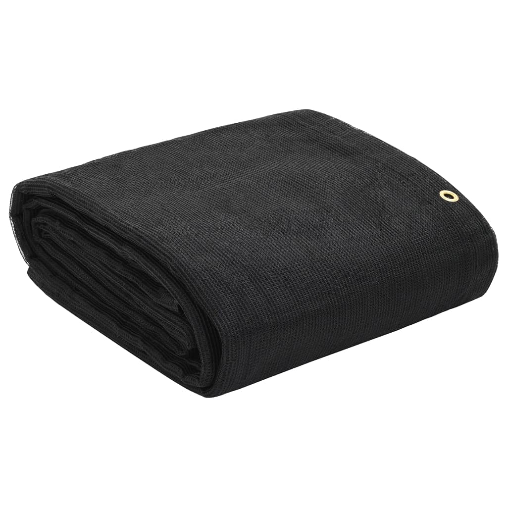 Containernetz Anhängernetz Ladungssicherungsnetz Abdecknetz für Anhänger HDPE 3 x 7 m Schwarz