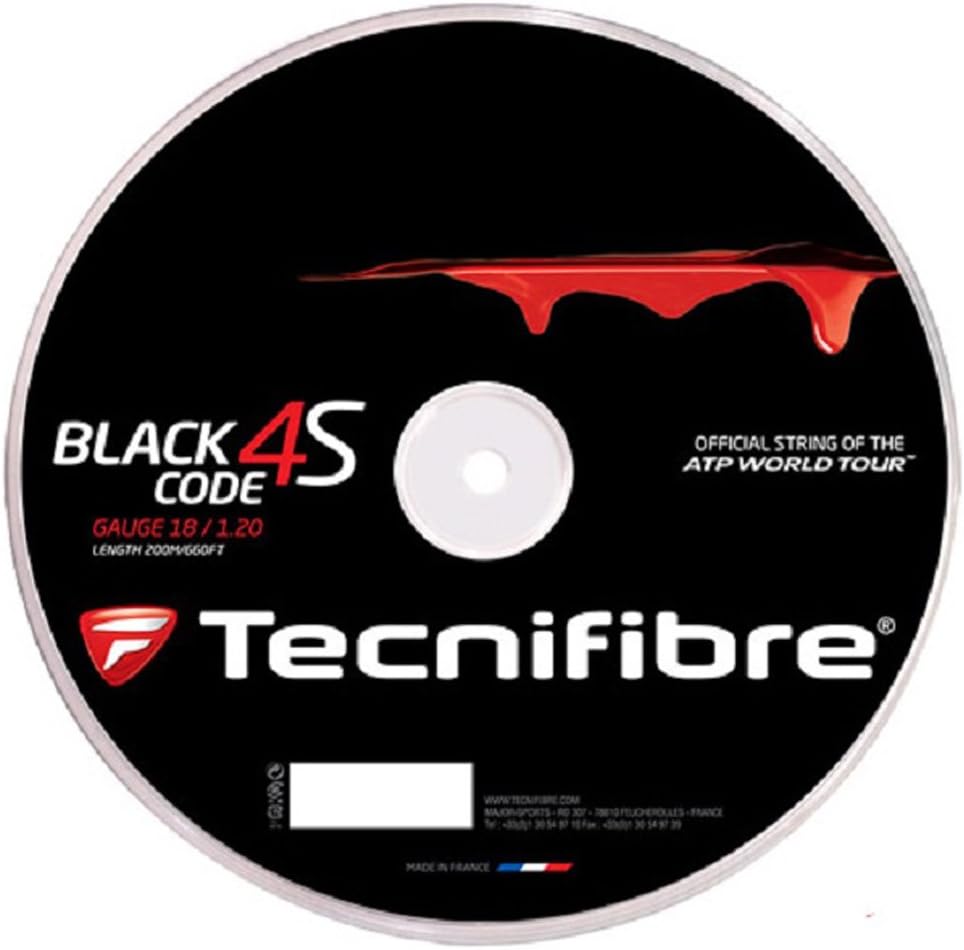 Tecnifibre Black Code 18G (1.20mm) Tennis String 200m Reel