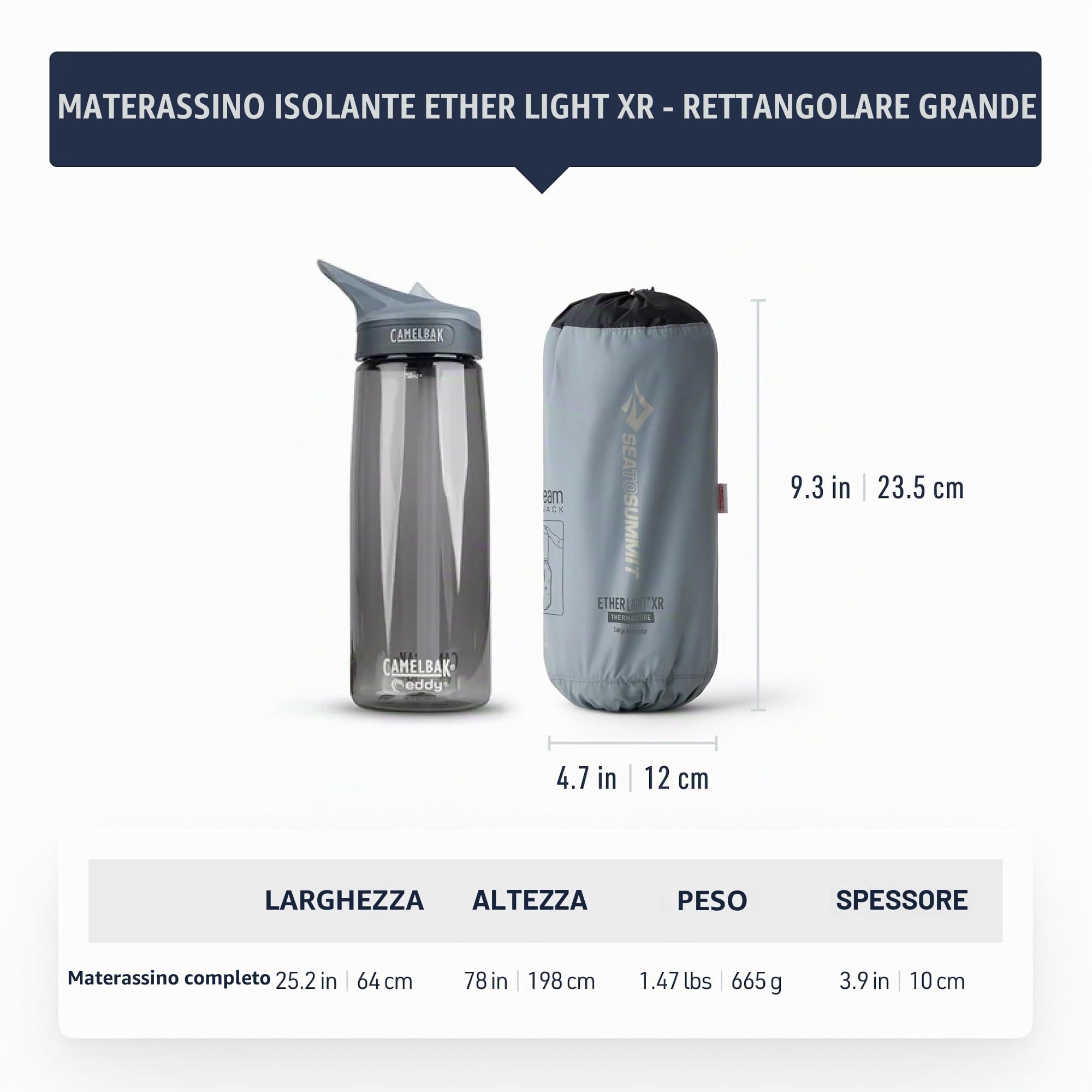 Sea To Summit Ether Light XR - Materassino isolante, rettangolare, grande