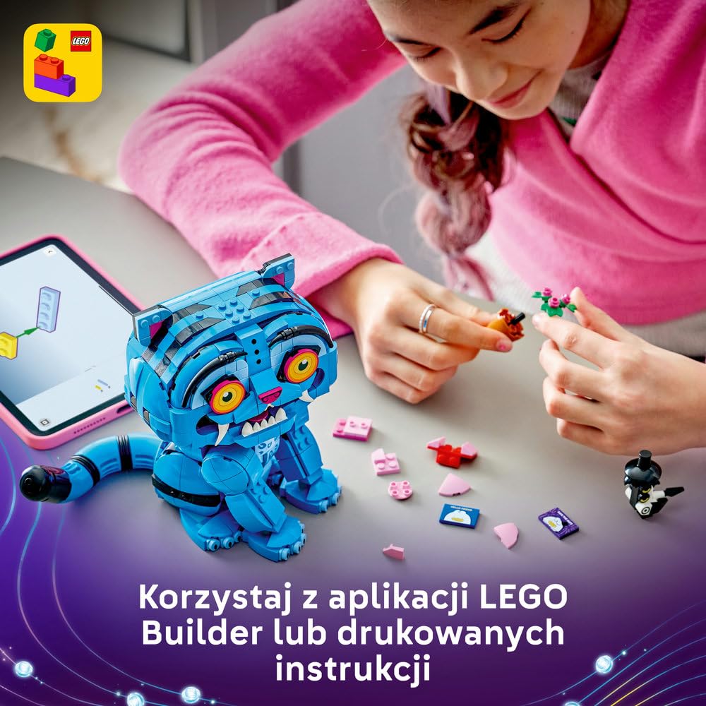 LEGO KPop Demon Hunters Tygrys Derpy i Sroka Sussie 72537 | K-popowe łowczynie demonów, kolekcjonerskie figurki, prezent dla dzieci i fanów filmu, zabawka dla 9-latki, 825 elementów