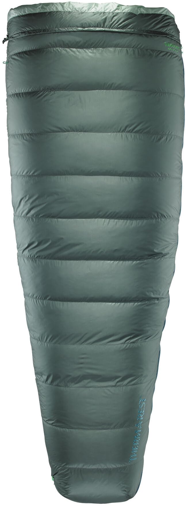 Therm-a-Rest Ohm 20F/-6C Ultralight Down Camping Sleeping Bag, Long, Balsam