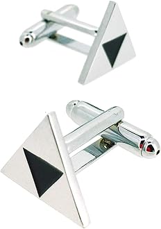 Cufflinks For Men's The Triforce Zelda Steel Colour | Original Cufflinks For Shirts | For Men and Boys | Gifts For Weddings, Communions, Baptisms and Other Events