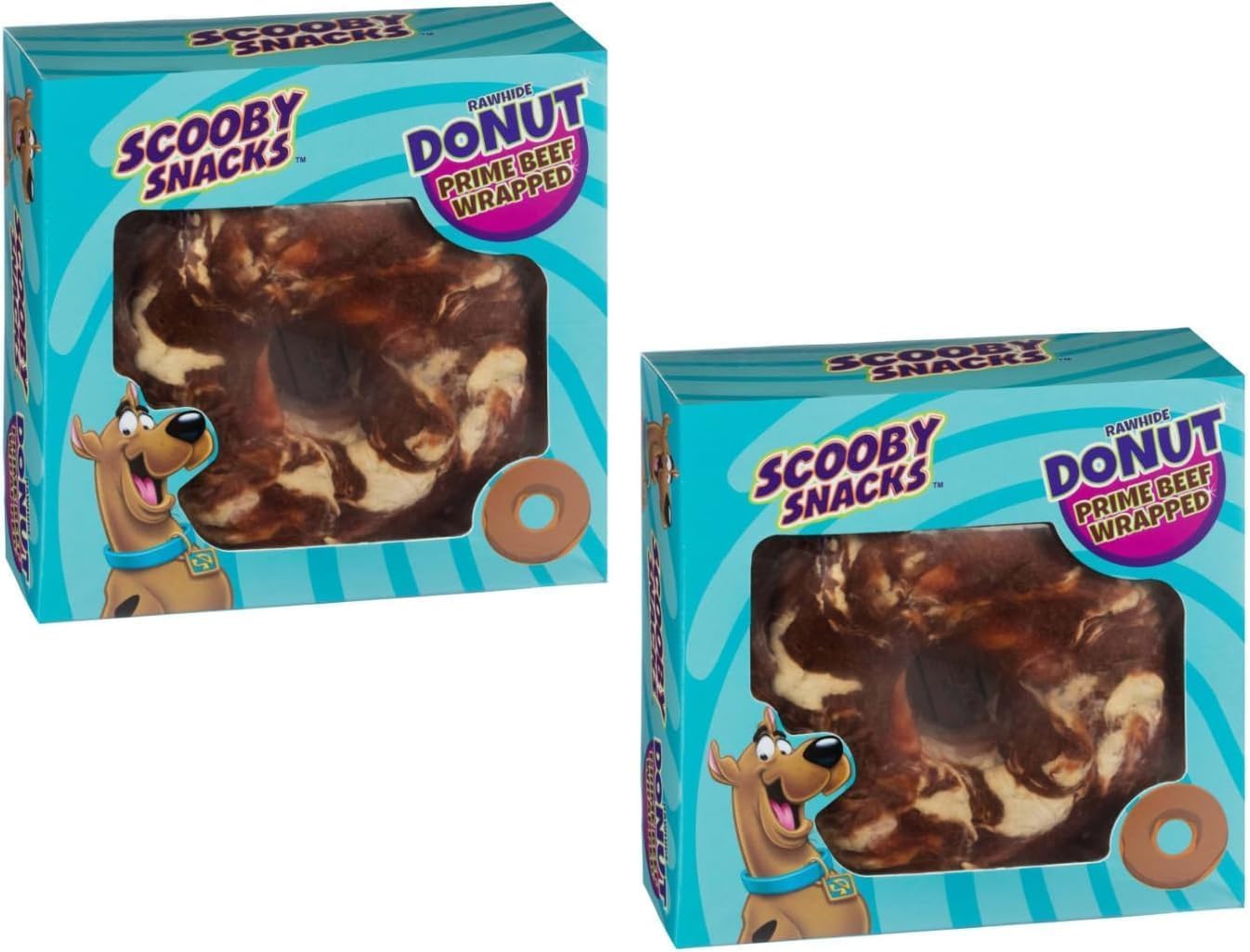 ark future Scooby Snaks Donuts Dog Treats Pack of 2 x 120g (Pack of 2, Beef)