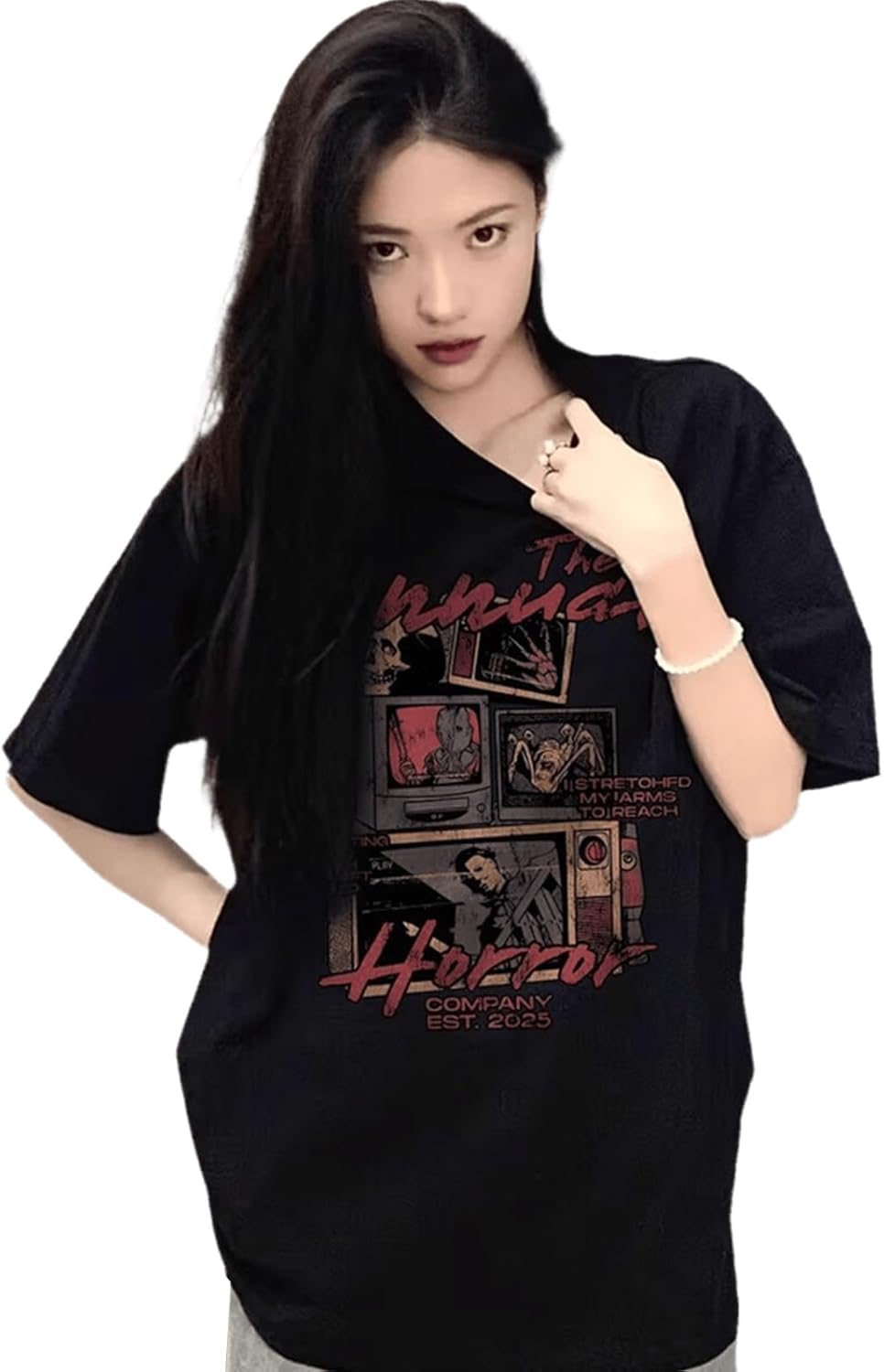 Women's Y2K Retro Casual T-Shirt Trendy Hip-hop Style Cotton top Street wear Suitable for Both Men and Women