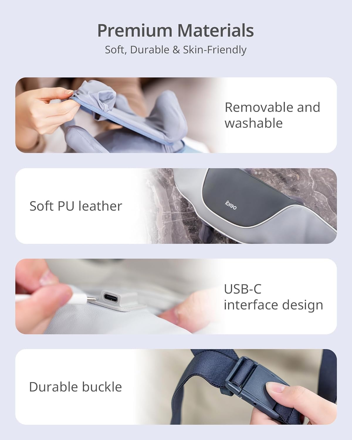 ibreo Cordless Neck and Back Massager with Heat, 3D Shiatsu Kneading, 3 Modes & 2 Intensities, Electric Massage with Voice Prompt & Smart Memory for Pain Relief Deep Tissue, Women & Men