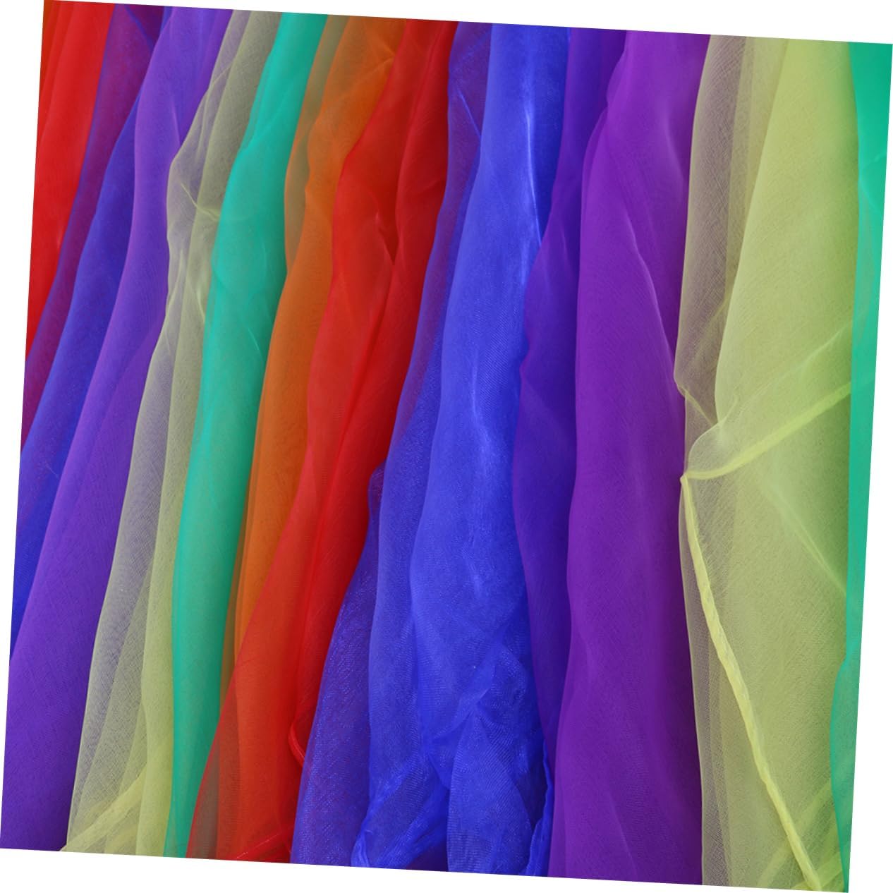Luminous Square Silk Dance Scarf Boys and Girls Performance Props Mens Silk