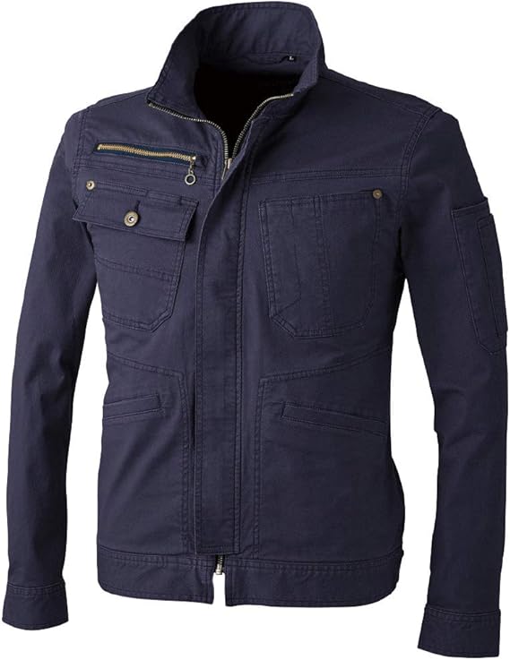 Amazon Co Jp 作業服おしゃれ 作業着 長袖 ジャケット 秋冬春 ストレッチ 伸縮 スタイリッシュ 細身 Dogman ファッション