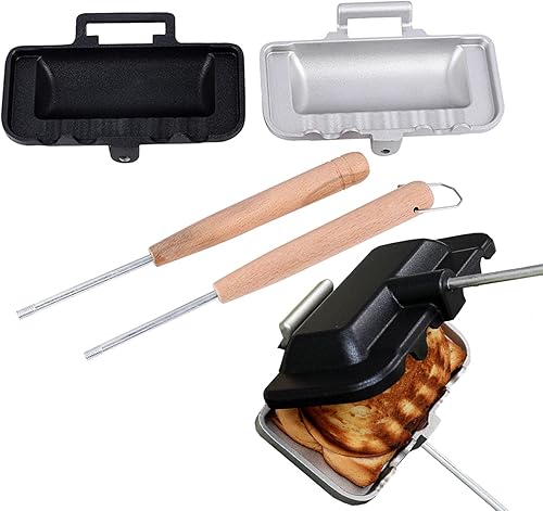 Miniatura 6 de Sartén para sándwich, disco de aluminio para hornear, sartén abatible adecuada para queso a la parrilla, panqueques, tortillas, perros calientes