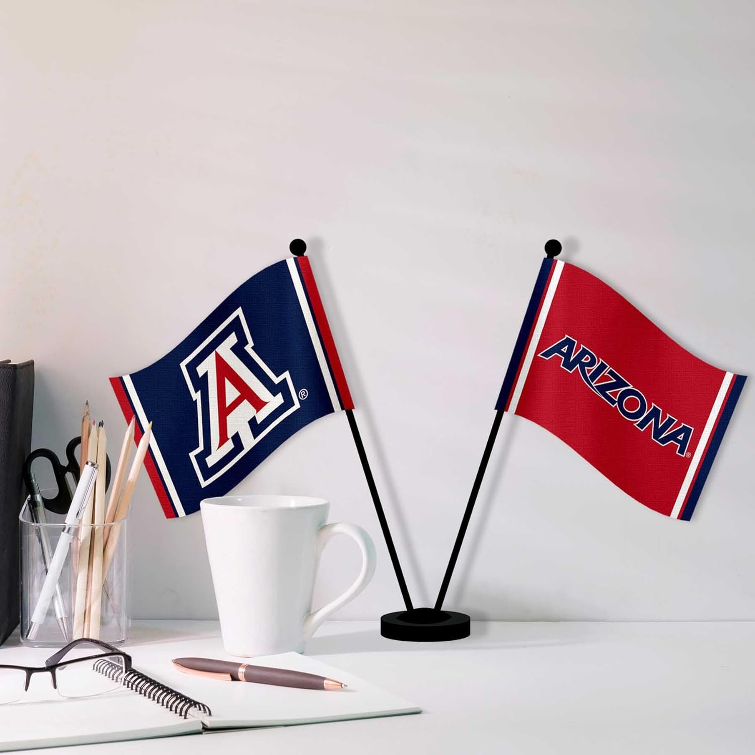 Arizona Wildcats Desk and Table Top Flags - Image 5