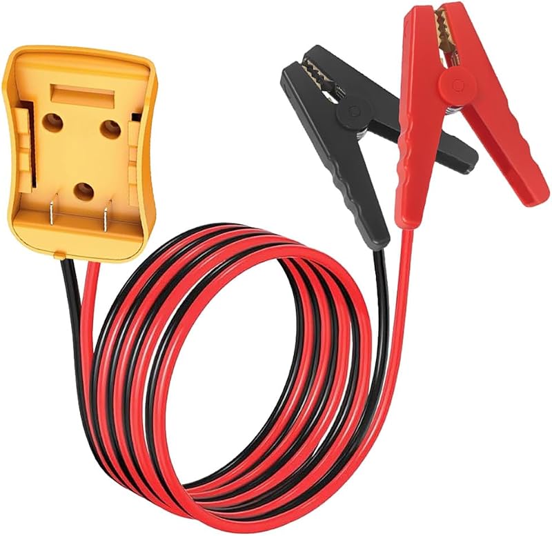Cabo auxiliar de partida de 6 pés com adaptador para baterias De.Walt 20 V Gruviton