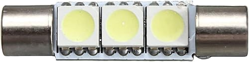Miniatura 9 de Xotic Tech - 4 bombillas LED de repuesto de 3-SMD de color blanco ultra brillante 6641 6614 para espejo de tocador compatibles con automóvil, SUV,