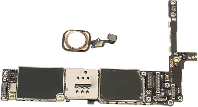 Phone Main Logic Board for iPhone 6S Plus US, Fingerprint Unlocked Cellphone Replacement, PCB Material, Sturdy and Practical, with Touch ID, Superior Craftsmanship 32GB