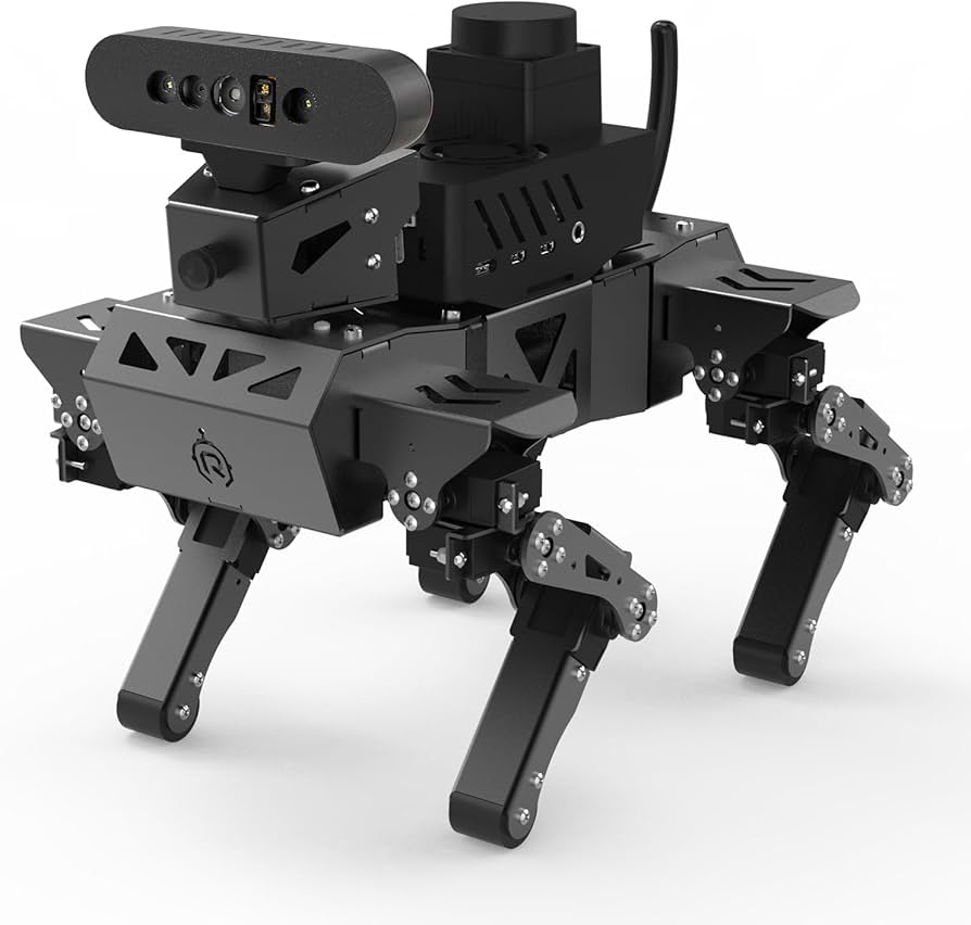 AIロボット犬 ラズベリーパイ5模生四足ロボット犬 Amazon.co.jp | XiaoR GEEK 四足歩行バイオニックロボット犬