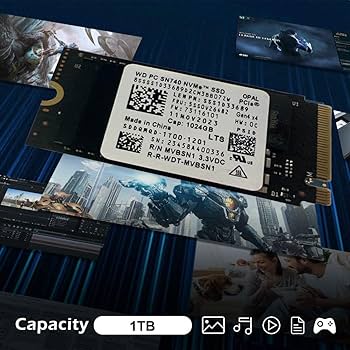 WD SN740 1TB M.2 NVMe PCIe Gen4 x4 SSD for Thinkpad ProBook