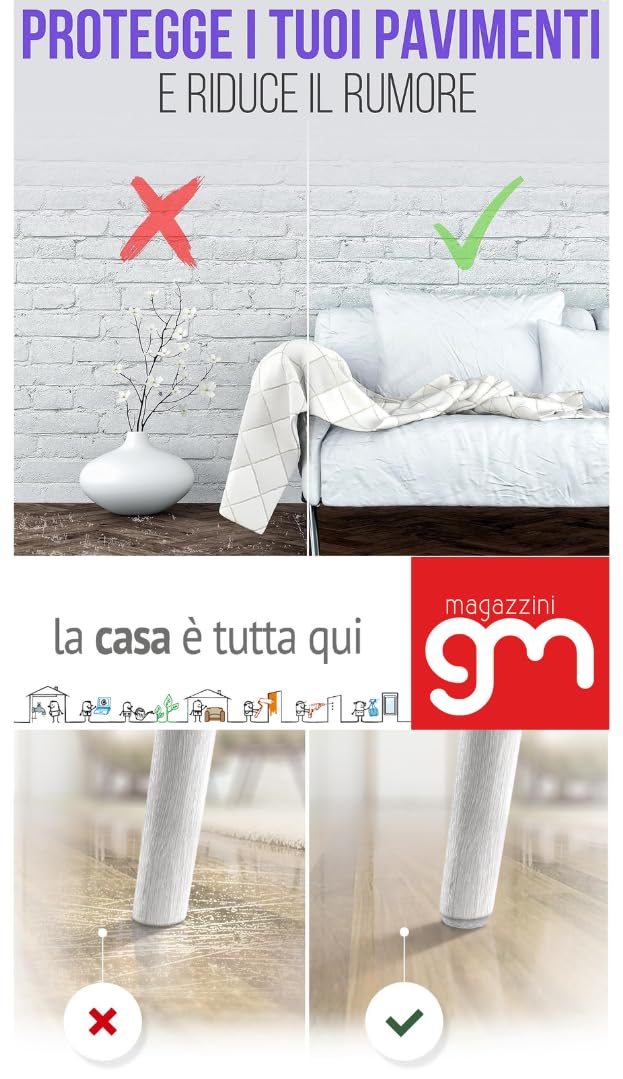 Kit Feltrini Adesivi Per Sedie - 190 Pezzi Marrone Per Proteggere Pavimenti - Foto 7