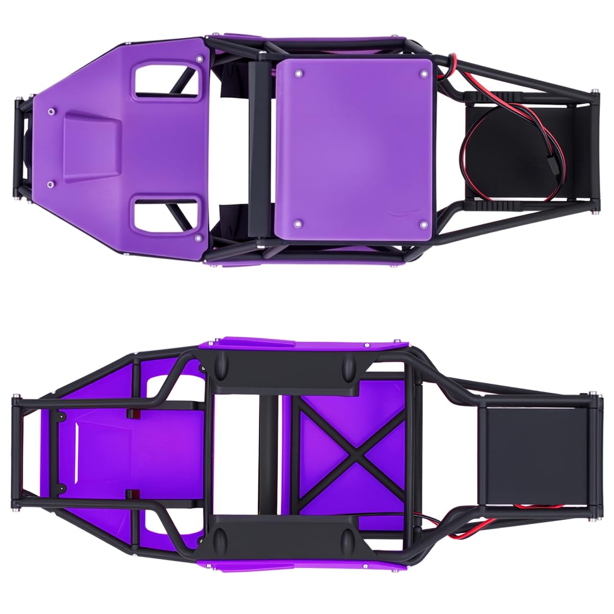 Rock Tarantula - Carrozzeria in nylon per passeggino Ki 1/18 TRX4M (viola)