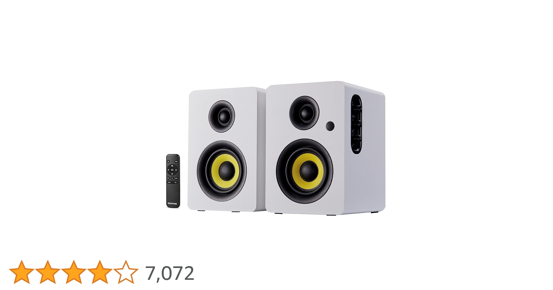 スピーカー・ウーファー Sanyun SW206 80 W Sanyun SW206 80 Wアクティブデュアルモード本棚スピーカ、4