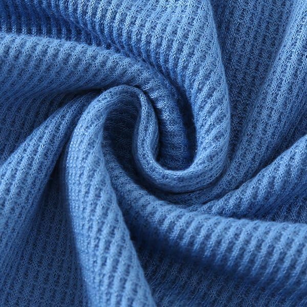 JOLYSHID 3 PC Boy's Waffle Long Sleeve Crewneck Pullover Tops Color Block Trim Fake Two-Piece Casual Blouse 3-12Y - Image 6